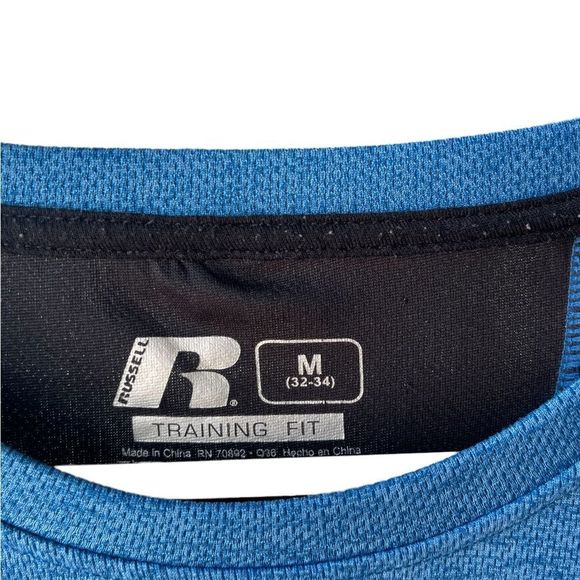 RUSSELL, training fit , long sleeve , medium , dri power 360 blue gray - Picture 2 of 3